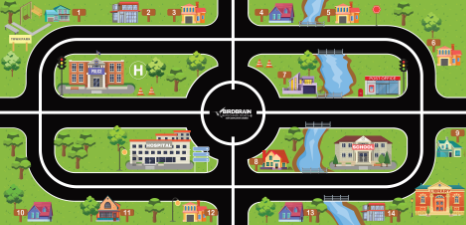 Finch City Street Maze Mat